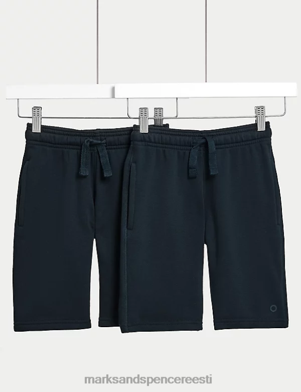 Riietus ee Marks & Spencer lapsed 2pk spordikooli lühikesed püksid merevägi NZTRN8242