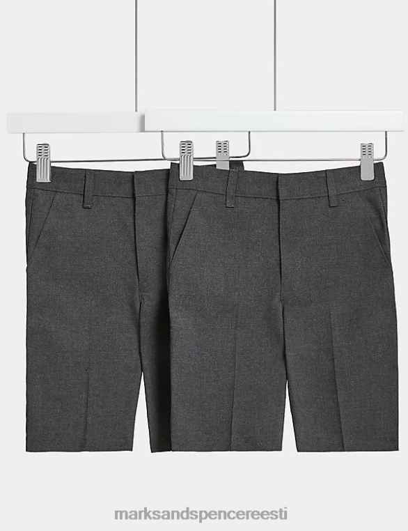 Riietus ee Marks & Spencer lapsed 2pk tavalise sääre pluss vöökohaga koolipüksid hall NZTRN7854