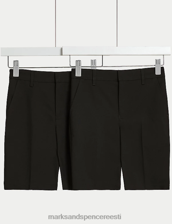 Riietus ee Marks & Spencer lapsed 2pk tavalised koolipüksid must NZTRN7820