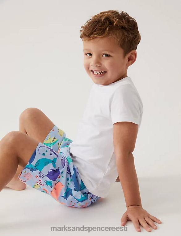 Riietus ee Marks & Spencer lapsed mereloomade ujumispüksid sinine segu NZTRN8511