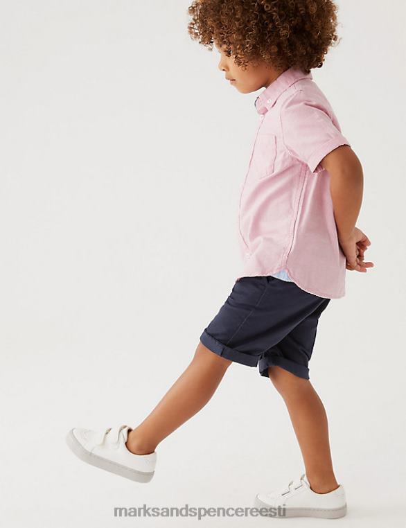 Riietus ee Marks & Spencer lapsed puuvillased chino lühikesed püksid merevägi NZTRN8746