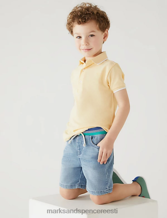 Riietus ee Marks & Spencer lapsed puuvillased teksapüksid hele denim NZTRN8635
