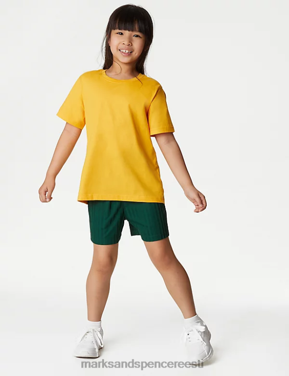 Riietus ee Marks & Spencer lapsed spordikooli lühikesed püksid pudel roheline NZTRN8358