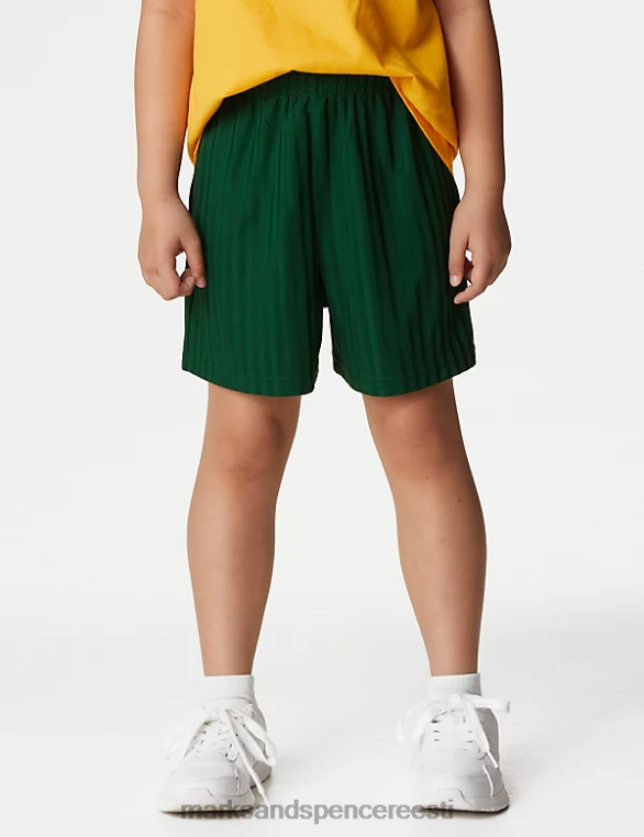 Riietus ee Marks & Spencer lapsed spordikooli lühikesed püksid pudel roheline NZTRN8358