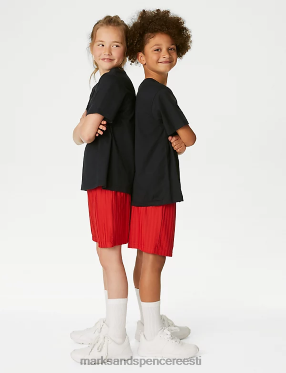 Riietus ee Marks & Spencer lapsed spordikooli lühikesed püksid punane NZTRN8359