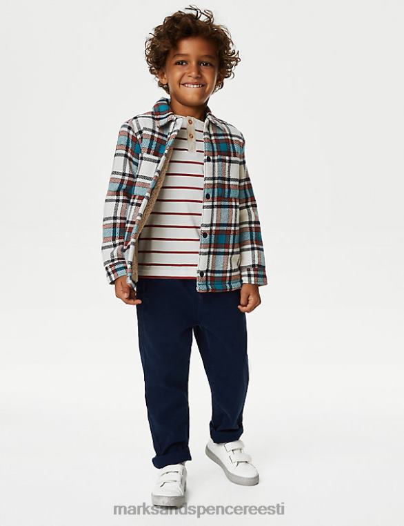 Riietus ee Marks & Spencer lapsed puhtast puuvillast ruuduline jakk mitu NZTRN7954