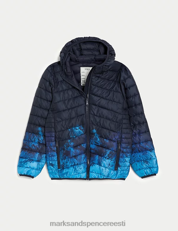 Riietus ee Marks & Spencer lapsed stormwear kerge polsterdatud jope mereväe segu NZTRN8258