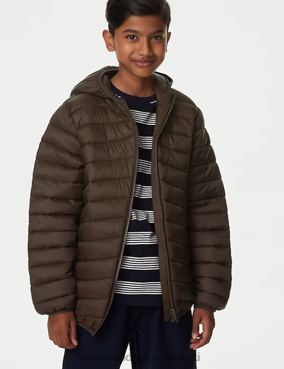 Riietus ee Marks & Spencer lapsed stormwear kerge polsterdatud jope pruun NZTRN8259