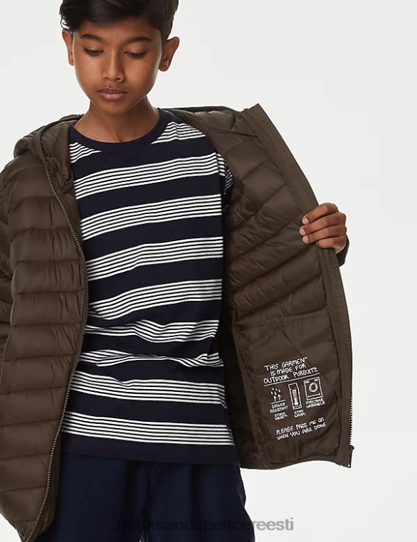 Riietus ee Marks & Spencer lapsed stormwear kerge polsterdatud jope pruun NZTRN8259