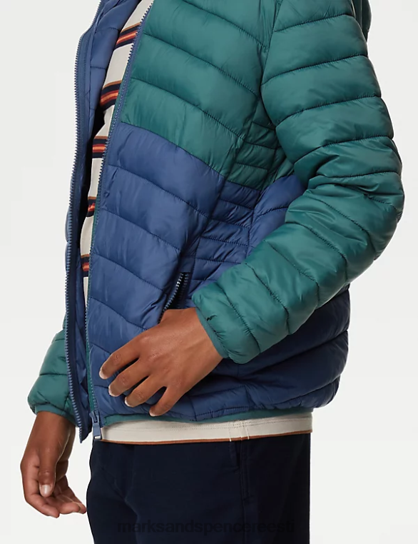 Riietus ee Marks & Spencer lapsed stormwear kerge polsterdatud jope roheline segu NZTRN8256
