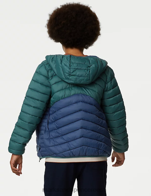 Riietus ee Marks & Spencer lapsed stormwear kerge polsterdatud jope roheline segu NZTRN8256