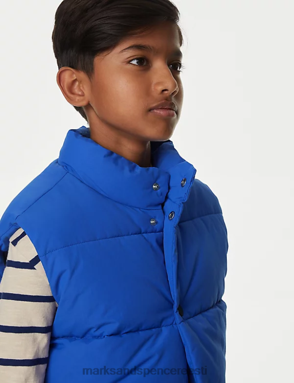 Riietus ee Marks & Spencer lapsed tormirõivad borg voodriga polsterdatud gilet sinine NZTRN8191