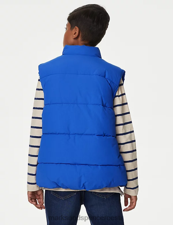 Riietus ee Marks & Spencer lapsed tormirõivad borg voodriga polsterdatud gilet sinine NZTRN8191