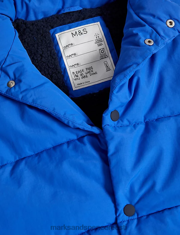 Riietus ee Marks & Spencer lapsed tormirõivad borg voodriga polsterdatud gilet sinine NZTRN8191