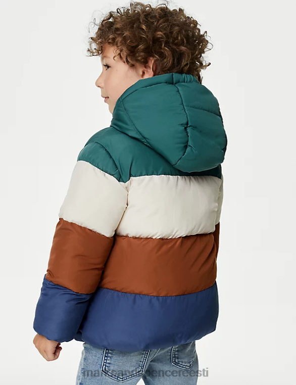 Riietus ee Marks & Spencer lapsed tormirõivad borg voodriga polsterdatud mantel mitu NZTRN8033