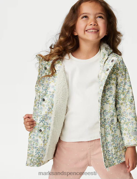Riietus ee Marks & Spencer lapsed tormirõivad lilleline kapuutsiga kalurimantel mitu NZTRN8805