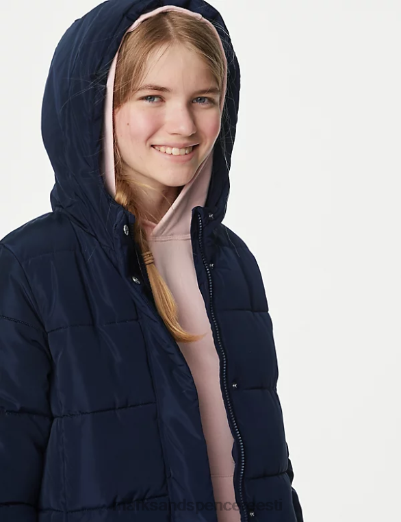 Riietus ee Marks & Spencer lapsed tormirõivad õngejadaga polsterdatud mantel merevägi NZTRN9795