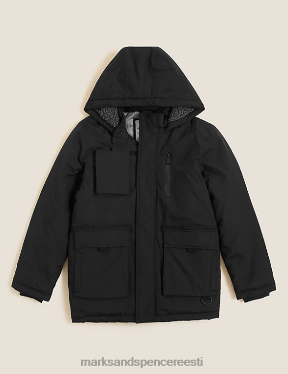 Riietus ee Marks & Spencer lapsed tormirõivaste parka must NZTRN8761