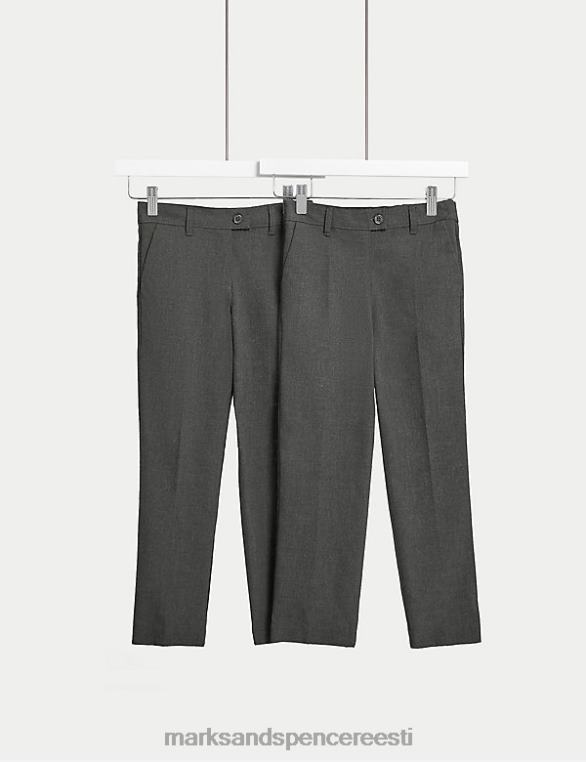 Riietus ee Marks & Spencer lapsed 2pk õhukesed koolipüksid hall NZTRN9217