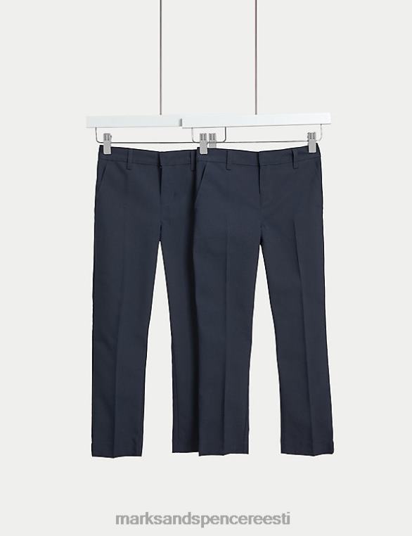 Riietus ee Marks & Spencer lapsed 2pk kitsa jalaga koolipüksid merevägi NZTRN8086