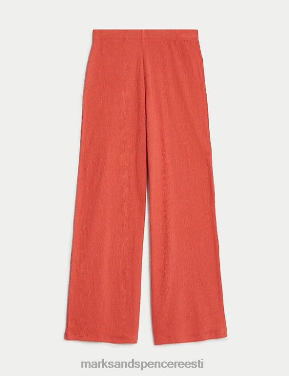 Riietus ee Marks & Spencer lapsed laia säärega puuvillased püksid korallid NZTRN9311