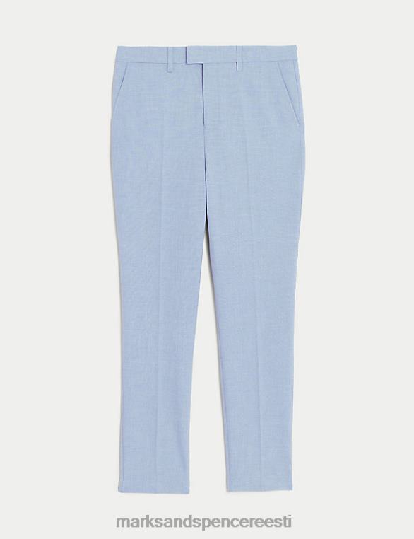 Riietus ee Marks & Spencer lapsed mini me slim säärega ülikonnapüksid pehme sinine NZTRN7995