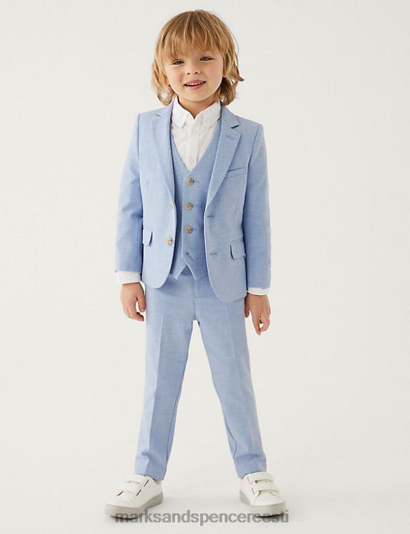 Riietus ee Marks & Spencer lapsed mini me suit püksid pehme sinine NZTRN7998