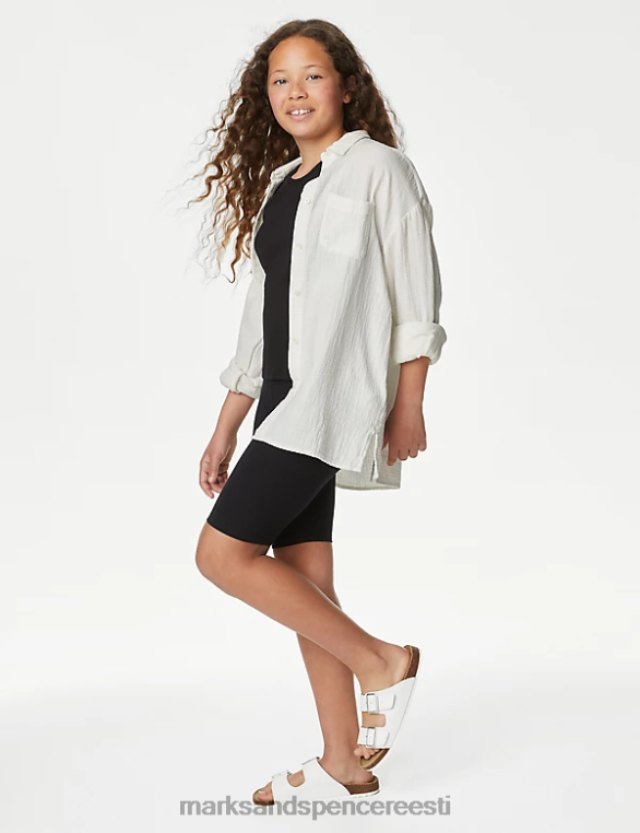 Riietus ee Marks & Spencer lapsed puhtast puuvillast särk elevandiluust NZTRN8492