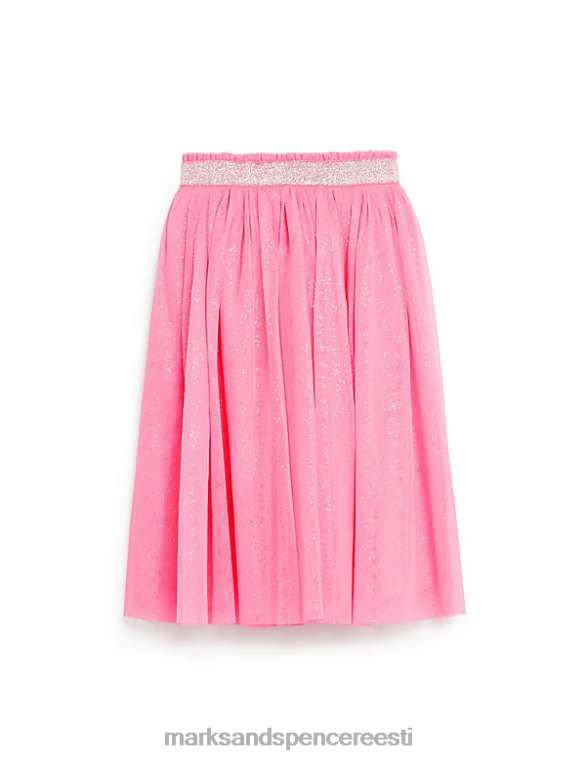 Riietus ee Marks & Spencer lapsed midi tülli sädelev seelik roosa NZTRN9959