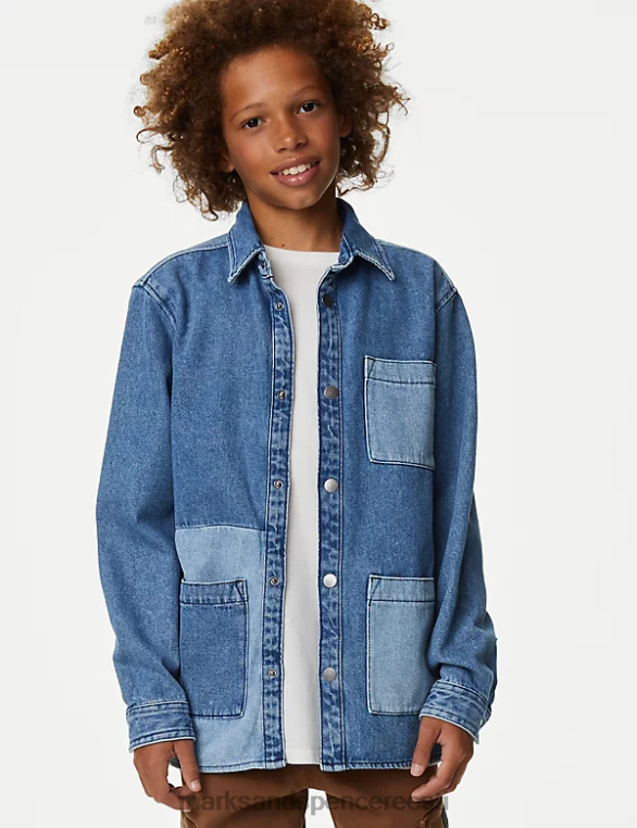 Riietus ee Marks & Spencer lapsed 2tk särgi ja t-särgi komplekt denim NZTRN7969