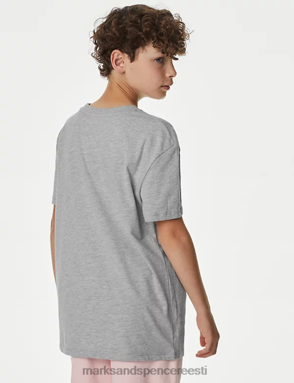 Riietus ee Marks & Spencer lapsed 3pk puuvillased rikkalikud T-särgid kivi segu NZTRN8050