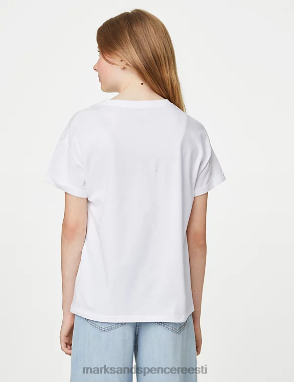 Riietus ee Marks & Spencer lapsed puhtast puuvillast mini me england t-särk elevandiluust NZTRN9305