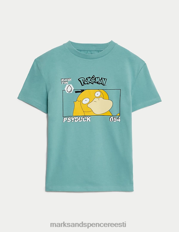 Riietus ee Marks & Spencer lapsed puhtast puuvillast pokemoni t-särk tolmune vesi NZTRN8218