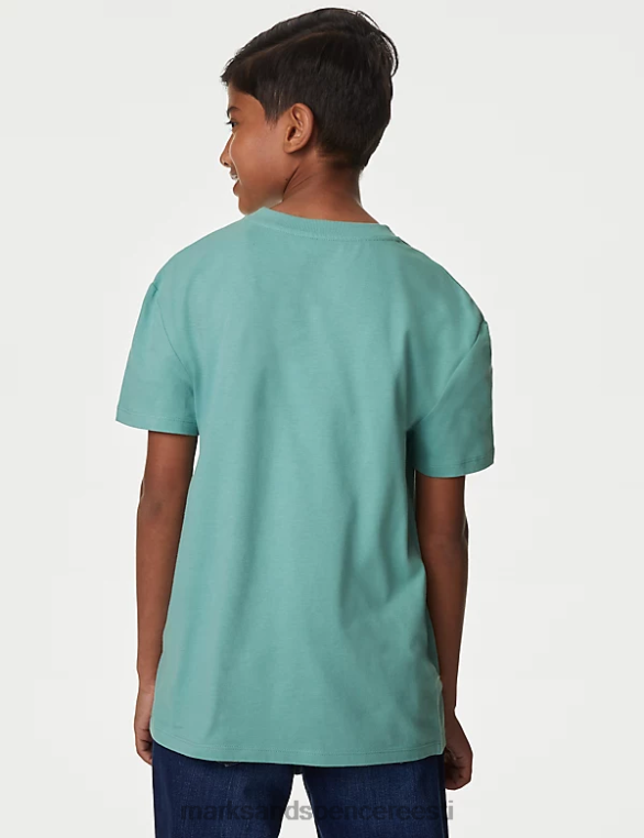Riietus ee Marks & Spencer lapsed puhtast puuvillast pokemoni t-särk tolmune vesi NZTRN8218