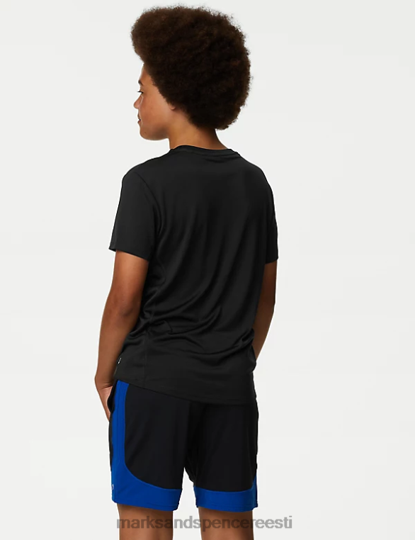 Riietus ee Marks & Spencer lapsed spordi t-särk must segu NZTRN8456