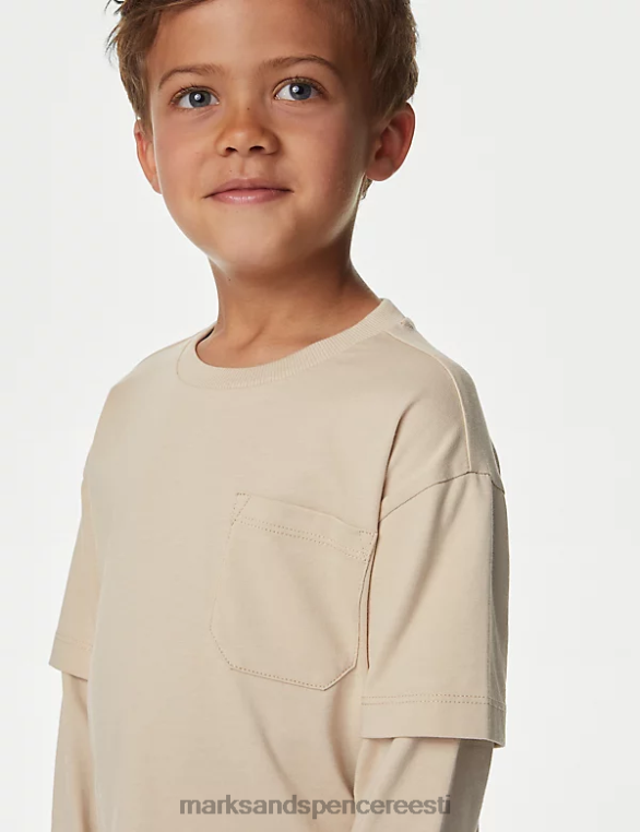 Riietus ee Marks & Spencer lapsed puhtast puuvillast top kivi NZTRN8267