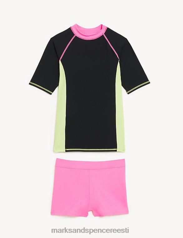 Riietus ee Marks & Spencer lapsed 2tk ujumiskomplekt must segu NZTRN9659