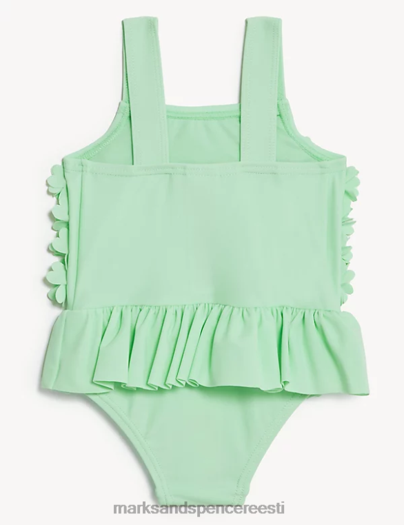 Riietus ee Marks & Spencer lapsed lilleline volangidega ujumistrikoo roheline NZTRN7743