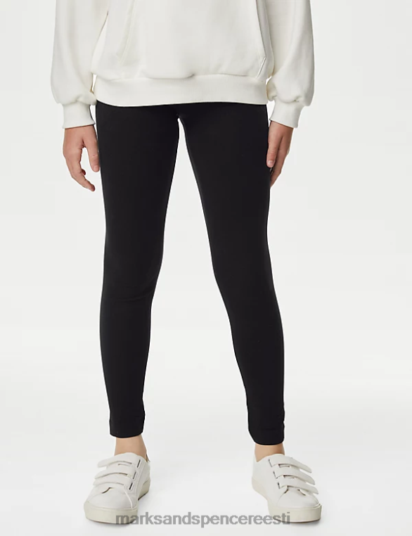 Riietus ee Marks & Spencer lapsed puuvillased elastsed retuusid must NZTRN7770