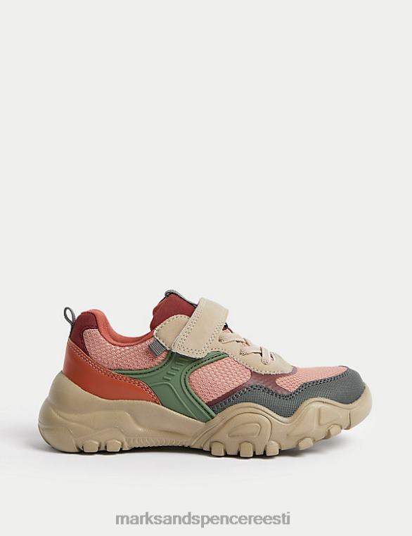 jalatsid ee Marks & Spencer lapsed freshfeet riptape trenažöörid roosa segu NZTRN9185