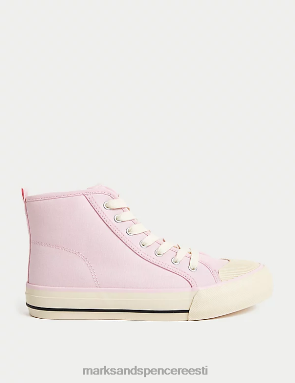 jalatsid ee Marks & Spencer lapsed lõuend freshfeet kõrged topid roosa NZTRN9555
