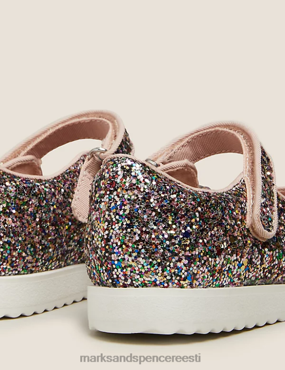 jalatsid ee Marks & Spencer lapsed riptape glitter mary jane kingad mitu NZTRN9451