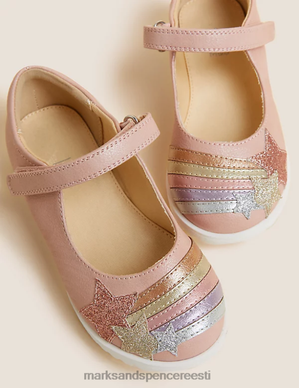 jalatsid ee Marks & Spencer lapsed vikerkaare riptape mary jane kingad roosa segu NZTRN9642