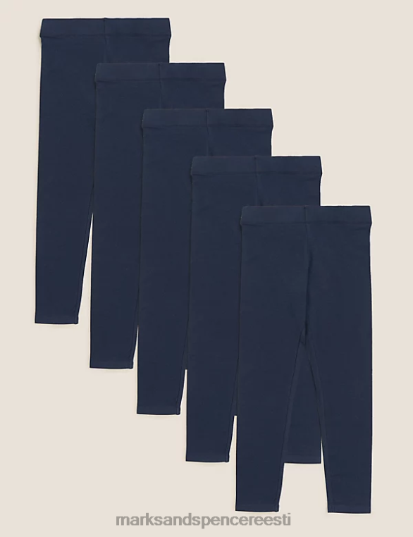Riietus ee Marks & Spencer lapsed 5pk puuvillased retuusid merevägi NZTRN9021