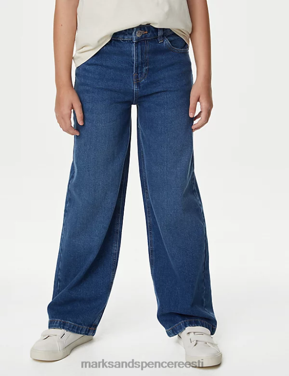 Riietus ee Marks & Spencer lapsed laia säärega teksapüksid tume denim NZTRN8944