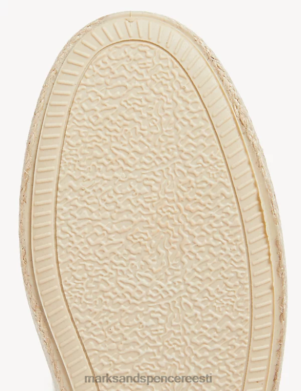 jalatsid ee Marks & Spencer mehed lõuendist libisevad espadrillid värske jalaga ekru NZTRN5813