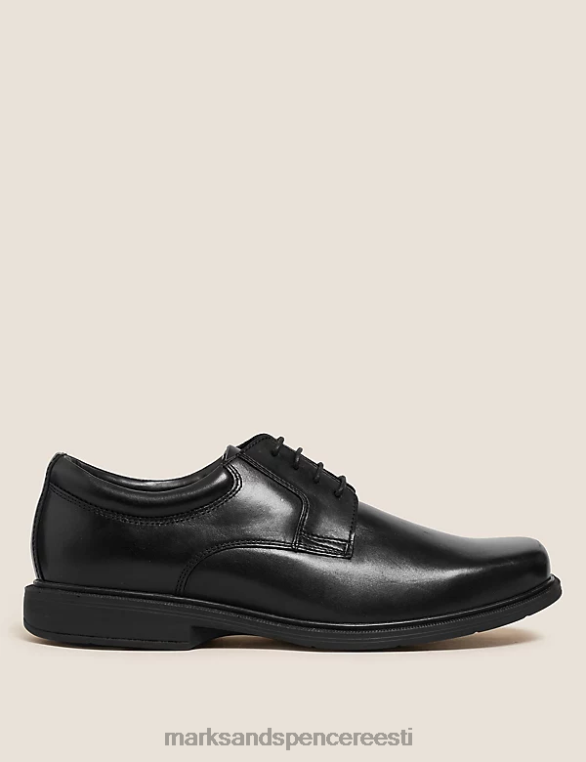 jalatsid ee Marks & Spencer mehed laia istuvusega airflex nahast kingad must NZTRN7024