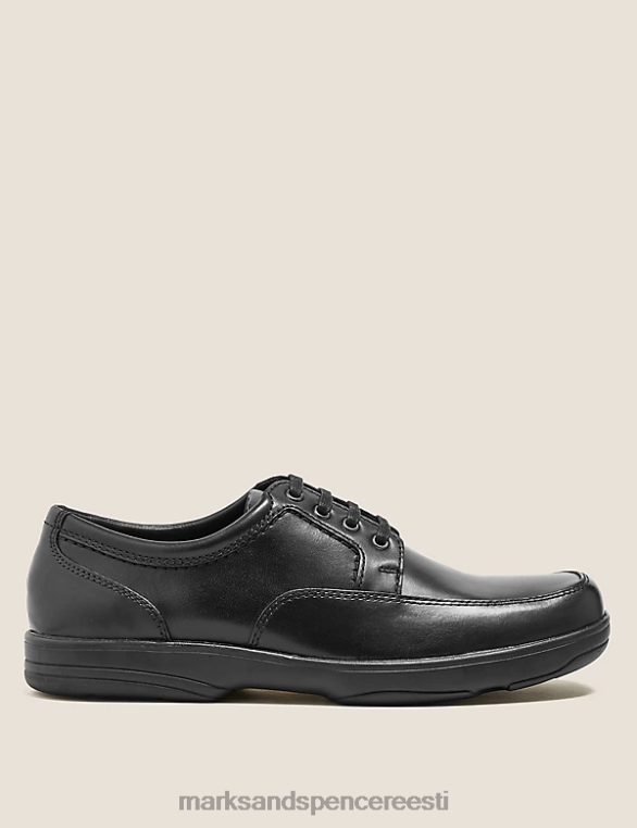jalatsid ee Marks & Spencer mehed laia istuvusega airflex nahast kingad must segu NZTRN6240