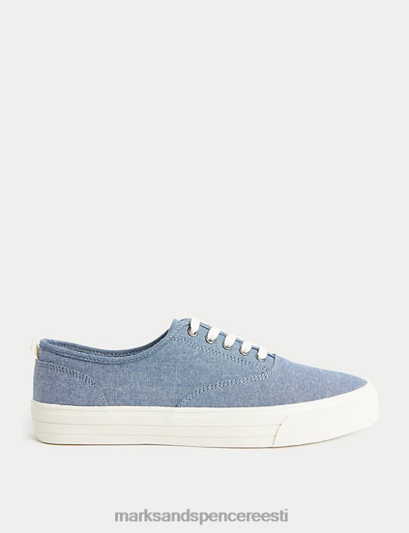 jalatsid ee Marks & Spencer mehed lõuendist paelad pumbad chambray NZTRN6064