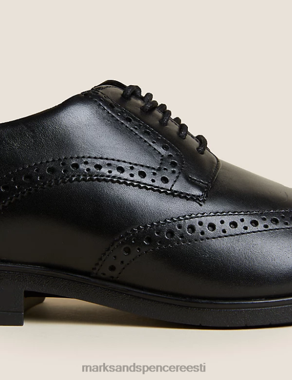 jalatsid ee Marks & Spencer mehed laia sobivusega airflex nahast brogues must NZTRN6060